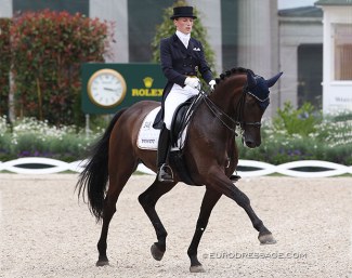 Hedda Droege and Fifth Avenue in the Under 25 classes at the 2011 CDIO Aachen :: Photo © Astrid Appels