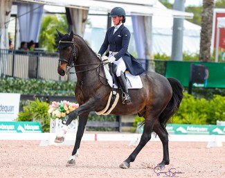 Bearice Boucher on Hexagon's Baldacci at the 2021 CDIO-U25 Nations Cup in Wellington :: Photo © Sue Stickle