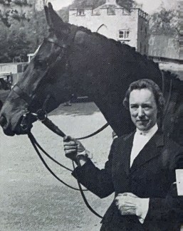 Sarah Whitmore and Junker in 1976