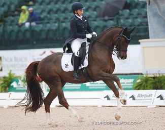Katie Johnson on Quartett at the 2020 CDI Wellington :: Photo © Astrid Appels