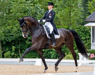Victoria Max-Theurer and Abegglen FH at her home show in Achleiten :: Photo © CDI Achleiten