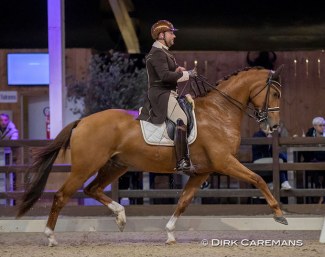 Kevin Van Ham and Eros van ons Heem at the 2020 Belgian Para Dressage Championships :: Photo © Dirk Caremans