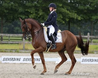 Emma Kanerva and Greek air at the 2021 CDI Herzlake on 31 July 2021 :: Photo © LL-foto
