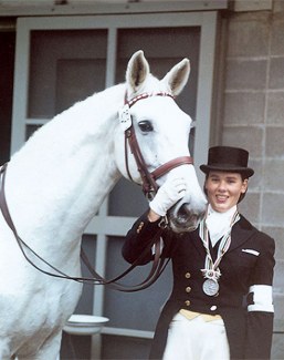 Writing history for Switzerland: Marianne Gossweiler first Swiss woman at the Olympics and straight into the medals :: Photo © FEI History Hub