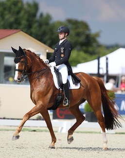 Raphael Netz and Lacoste at the 2020 CDI-U25 Hagen :: Photo © Astrid Appels