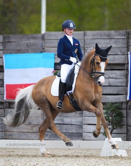 Florentina Jöbstl and Colourfull Cannonball at the 2021 CDI Sint-Truiden :: Photo © Astrid Appels