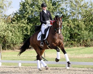 Rose Marie Henriksen and Rosentanz at the 2014 Danish Junior Riders Championships  :: Photo © Ridehesten