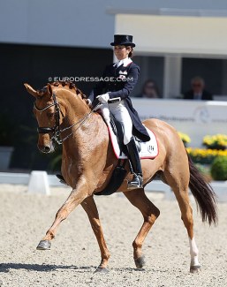 Yuko Kitai and Chupa Cup AS at the 2018 CDI Aachen Dressage Days :: Photo © Astrid Appels