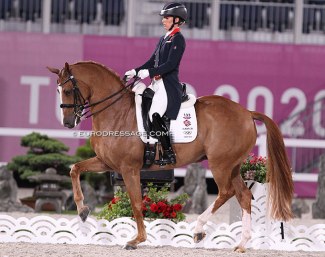 Charlotte Dujardin and Gio at the 2021 Tokyo Olympics :: Photo © Astrid Appels