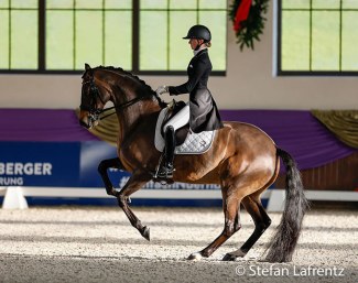 Semmiele Rothenberger and Flanell win the 2021 Piaff Forderpreis finals :: Photo © Stefan Lafrentz