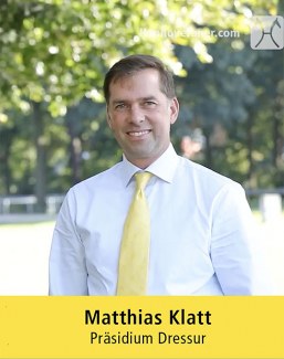 Matthias Klat, dressage director of the Hanoverian society and breeding judge. 
