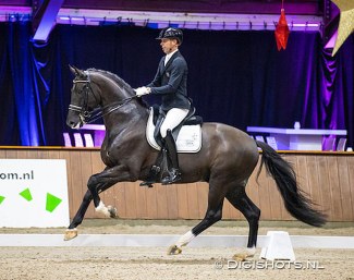 Hans Peter Minderhoud and Taminiau at the 2022 KWPN Stallion Competition leg in Exloo :: Photo © Digishots