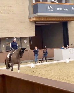 Susanne Baarup does a test practise squad training at Blue Hors on 10 January 2022