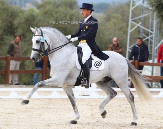 Lauro Aguilo and Hierro (by KWPN stallion Ferro out of PRE mare Babieca XII (by Binguero)) at the 2011 Sunshine Tour :: Photo © Astrid Appels