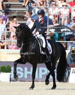 Charlotte Fry and Glamourdale at the 2023 European Dressage Championships :: Photo © Astrid Appels