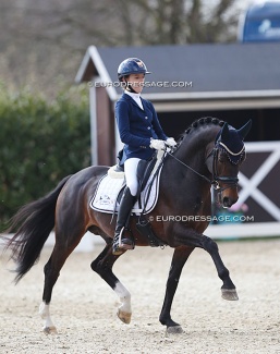 Esmee Boers and Orchard Red Prince at the 2021 CDI Sint-Truiden :: Photo © Astrid Appels