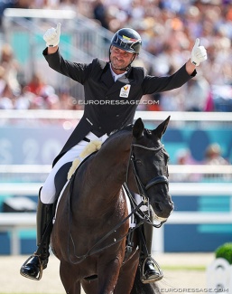 Two personal best scores for Domien Michiels and Intermezzo van het Meerdaalhof at the 2024 Olympics :: Photo © Astrid Appels