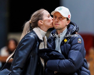 Simone Pearce and Martin Fuchs at the 2024 CSI Geneva :: Photo © Stefan Lafrentz