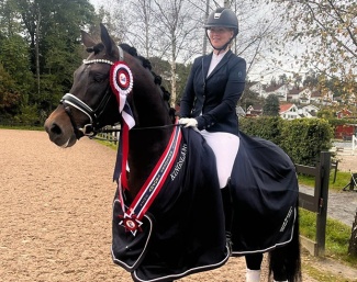 Ida Hofman-Bang and B'Fair at the 2024 Breeders Trophy in Norway