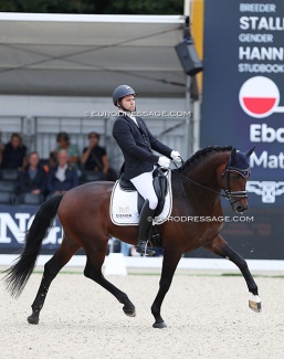 Mateusz Cichon on Ebano at the 2024 World Young Horse Championships :: Photo © Astrid Appels