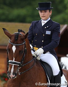 Angela Sklavounos and Quanderas at the 2012 European Junior/Young Riders Championships :: Photo © Astrid Appels