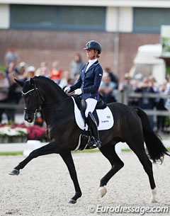 Adelinde Cornelissen and Governor at the 2017 World Young Horse Championships :: Photo © Astrid Appels