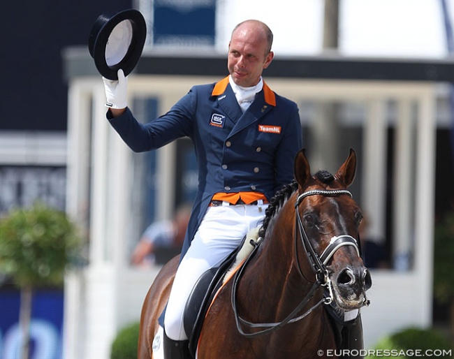 Hans Peter Minderhoud and Johnson at the 2017 CDIO Rotterdam :: Photo © Astrid Appels