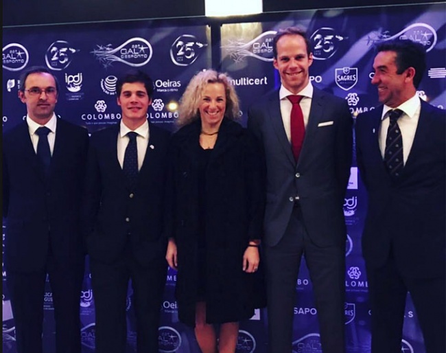 Ricardo Ramalho, Vasco Mira Godinho, Maria Caetano, Boaventura Freire and Daniel Pinto at the 2018 Portuguese Sports Gala in Estoril