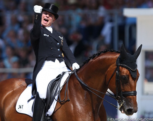 Isabell Werth and Emilio win the 5* Grand Prix Kur at the 2018 CDIO Aachen :: Photo © Astrid Appels