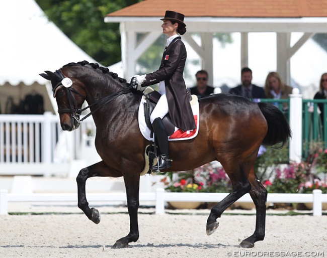 Birgit Wientzek-Plage and the Livanos Family's Robinvale at the 2018 CDIO Compiègne :: Photo © Astrid Appels