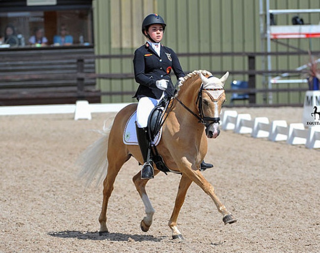 Jana Lang and Cyrill at the 2018 European Pony Championships :: Photo © Equitaris