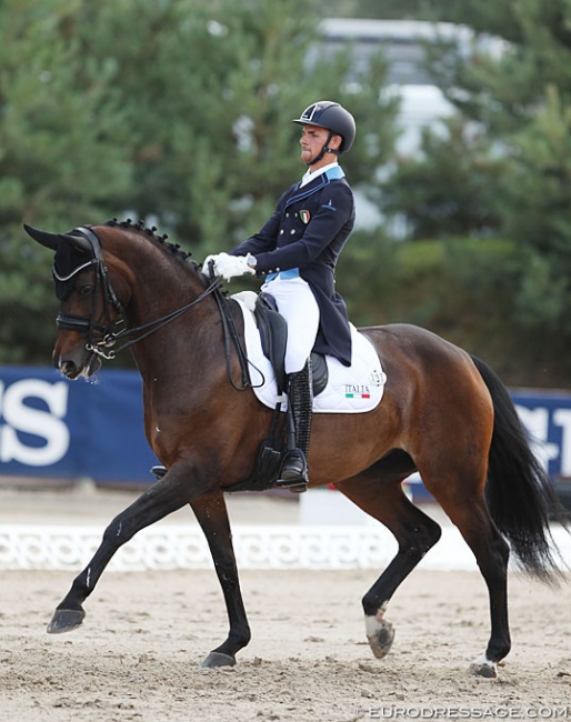 Filippo di Marco and Rockabella at the 2018 European Young Riders Championships :: Photo © Astrid Appels