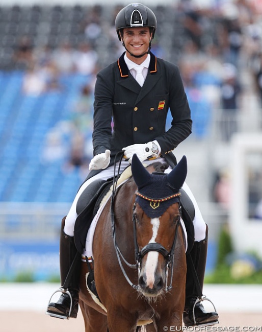 Juan Matute Guimon and Quantico Ymas at the 2018 World Equestrian Games :: Photo © Astrid Appels