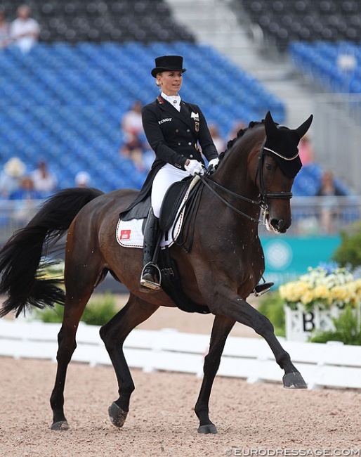 Jessica von Bredow-Werndl and Dalera BB at the 2018 World Equestrian Games :: Photo © Astrid Appels