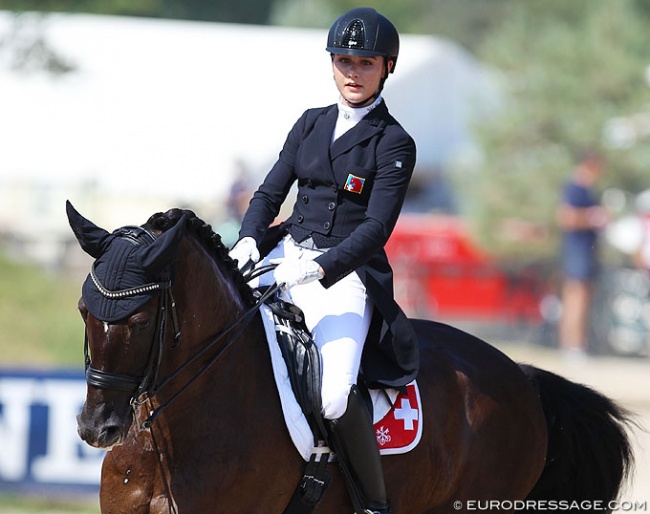 Léonie Guerra and Atnon at the 2018 European Junior Riders Championships :: Photo © Astrid Appels