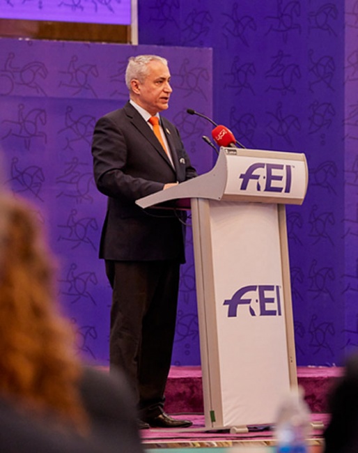 Ingmar de Vos at the 2018 FEI General Assembly :: Photo © FEI