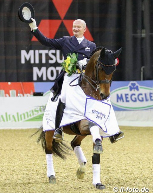 Hubertus Schmidt and Imperio at the 2018 CDI Oldenburg :: Photo © LL-foto