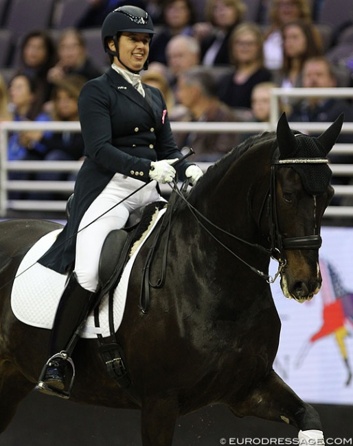 Amanda Johnson on Foley in a demo ride at the 2017 World Cup Finals in Omaha :: Photo © Astrid Appels