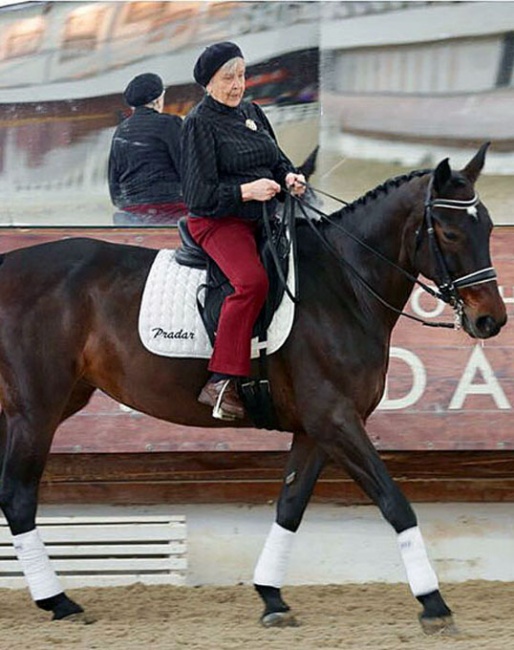 Nina Gromova back in the saddle at age 95 in 2017