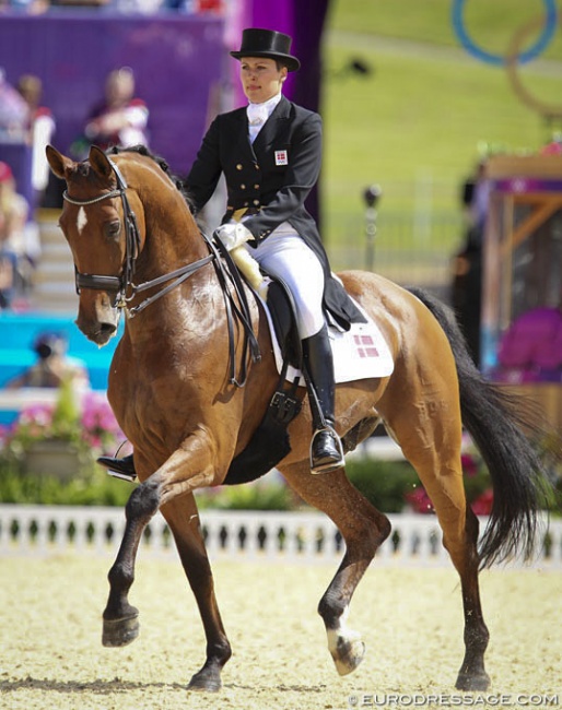 Lisbet Seierskilde and Jonstrupgaardens Raneur at the 2012 Olympic Games :: Photo © Astrid Appels
