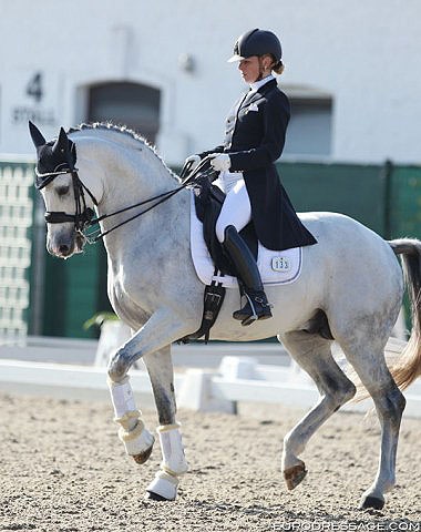 Katrien Verreet competing at the 2018 Aachen Dressage Days :: Photo © Astrid Appels