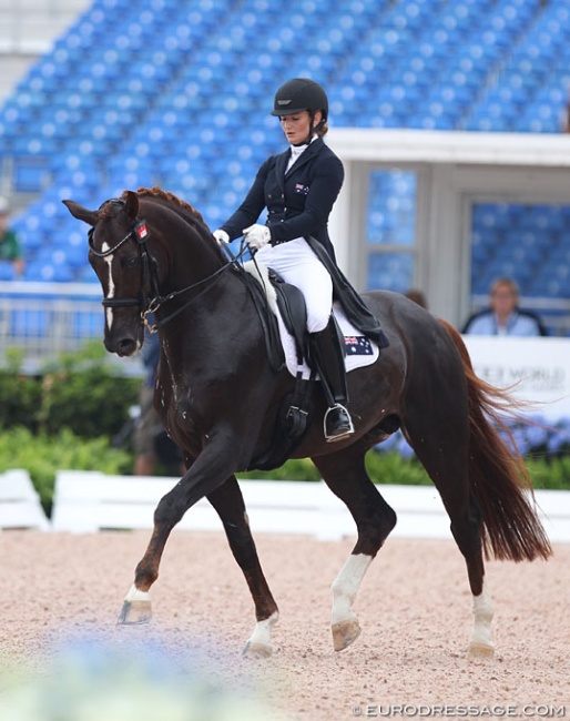 Alexis Hellyer and Bluefields Floreno at the 2018 World Equestrian Games :: Photo © Astrid Appels