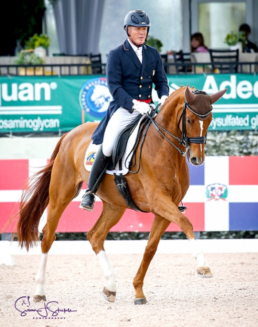 Jan Ebeling and Bellena at the 2019 CDI-W Wellington :: Photo © Sue Stickle