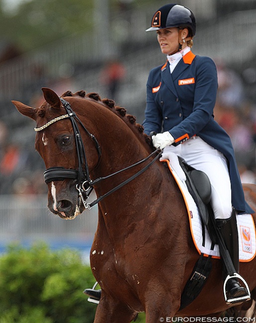 Madeleine Witte-Vrees and Cennin at the 2018 World Equestrian Games :: Photo © Astrid Appels