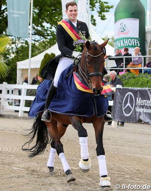 Frederic Wandres and Westminster win the 2019 German Professional Dressage Riders Championship :: Photo © LL-foto