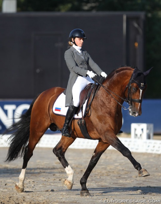 Olga Ivanova and Avans at the 2018 European Young Riders Championships :: Photo © Astrid Appels