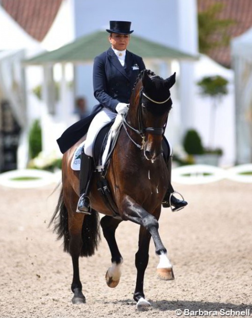 Dorothee Schneider and Showtime at the 2019 German Dressage Championships :: Photo © Barbara Schnell