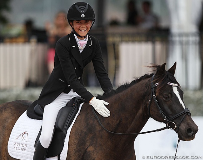 Canadian Scarlett Hansen is taking the FEI Dressage pony world by storm in North America :: Photo © Astrid Appels