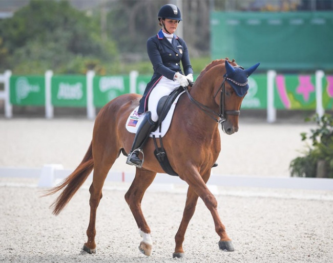 Sarah Lockman and First Apple at the 2019 Pan American Games :: Photo © Taylor Pence