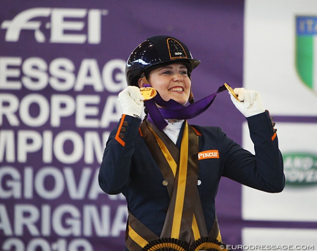 Jeanine Nieuwenhuis wins double gold at the 2019 European Under 25 Championships :: Photo © Astrid Appels